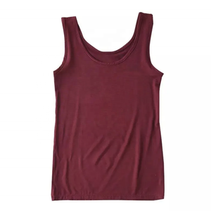 Débardeur en coton/fibre de bambou pour femmes de grande taille T-shirt sans manches biologique personnalisable du Pakistan pour femmes respirant pour l'été - Product Image 6