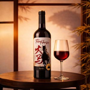 Fire Horse - Vino Rosso Invecchiato in Quercia |   100% Syrah 13% ABV 750ml |   Vino Rosso Spagnolo Invecchiato 4 Mesi in Botti di Quercia - Product Image 3