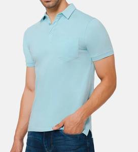 Camisetas de algodón de alta calidad para hombre, 5% spandex, uniforme de negocios de Golf para hombre, camiseta Polo de Color sólido, camiseta personalizada con cuello Polo - Product Image 3