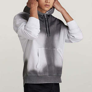 Sudadera con Capucha de Moda para Hombre, Talla Grande, Lavado Desteñido, 100% Algodón, Informal, Holgada, Gruesa - Product Image 5