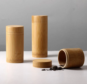 Tube de bambou naturel biodégradable naturel | Solution d'emballage et de stockage durable écologique | Usine OEM Vietnam - Product Image 1