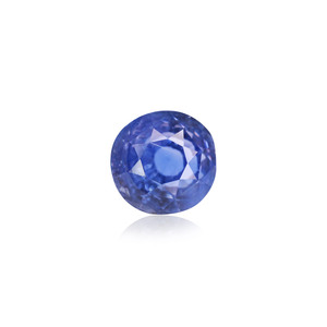 Zafiro Azul - 3.97 Quilates, Gema Natural Facetada, Efectos Ópticos Calibrados, Color Azul Real, Piedra Suelta de 10 mm, 8 mm Tratada con Calor - Product Image 1