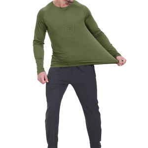 T-shirts à manches longues en coton 100% personnalisé OEM Été Utilisation en extérieur Respirant Écologique Séchage rapide Hommes - Product Image 5