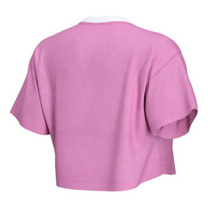 High Quality Custom Logo Crop <b>T</b> <b>Shirts</b> for <b>Ladies</b> Soft Cotton Solid Color Crop <b>T</b> <b>Shirts</b> for Women Summer Collection-Wholesale - Product Image 4