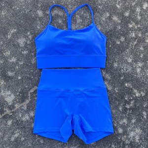 Trajes de gimnasio transpirables de cintura alta para mujer, conjuntos de Yoga sin costuras para levantamiento de cadera, deportes, Fitness, patrón sólido, entrenamiento para correr, ecológico - Product Image 4