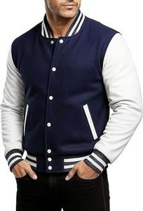 Veste de baseball en tissu éponge brodée pour homme 2025 – Nouvelle collection, sportswear tendance, respirante, grandes tailles, couleurs contrastées, style décontracté et mode - Product Image 4