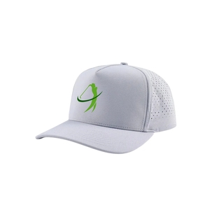 Casquette de golf classique à 5 panneaux, logo personnalisé, trous découpés au laser, fermeture snapback réglable, vente en gros, directement de l'usine au Vietnam - Product Image 2