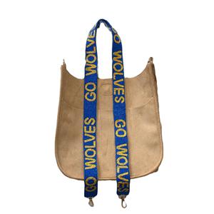 Sac de broderie perlée personnalisé sangle tissu de coton perles de rocaille colorées conception pour sac à main et sac travaux de broderie artisanale - Product Image 1