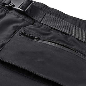 Pantalones cortos cargo de verano para hombre de secado rápido con cintura elástica, comodidad de lona y diseño multibolsillos para ropa deportiva informal. - Product Image 4