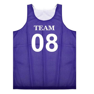 Ensembles de maillots de basketball respirants et réversibles en maille de haute qualité, imprimés par transfert thermique, 160g, pour hommes, vente en gros, dernier style - Product Image 2
