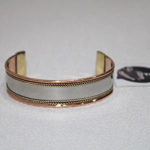 Customize <b>Silver</b> Copper Cuff <b>Bracelet</b> Stainless <b>Men's</b> Cufflinks Luxury Cufflinks for <b>Men</b> Ladies Jewellery Woven <b>Bracelet</b>(Cuff) - Product Image 1