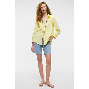 Chemise longue à manches longues en coton biologique 100% pour femme GRIMELANGE DELFINO, taille oversize - Product Image 6