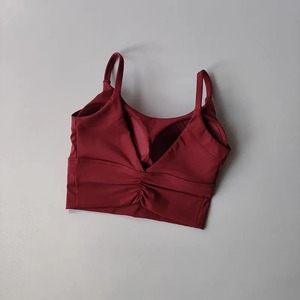 Sujetador de fitness de yoga para mujer, Sujetador deportivo de una pieza fijo con correa pequeña, hermoso sujetador de yoga para recoger la espalda - Product Image 4