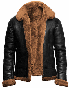 <b>Men's</b> High <b>Leather</b> <b>Jacket</b> for <b>Man</b> Street Fur All-in-one <b>Men</b> Coat Thickened Wool Long Coat Imitation <b>Leather</b> Winter - Product Image 4