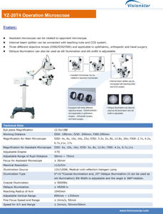 YZ-20T4 안과 수술 현미경 공장 가격 안과 수술용 현미경 판매 - Product Image 6