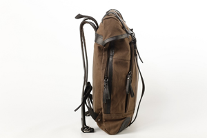 New Bohemian Style Unisex Casual Water-Resistant <b>Canvas</b> <b>Backpack</b> Brown Color RFID Trendy Polyester Laptop Compartment Wholesale - Product Image 6