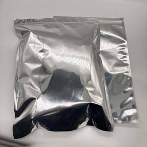 حقيبة بسحاب مخصصة شفافة من جانب وفضية من الجانب الآخر للملابس والسترات مقاسات S <span class=keywords><strong>M</strong></span> L - Product Image 2