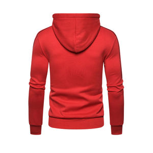 Automne nouveaux hommes décontracté solide à manches longues à capuche avec fermeture éclair Streetwear survêtements à capuche hommes sweats - Product Image 2