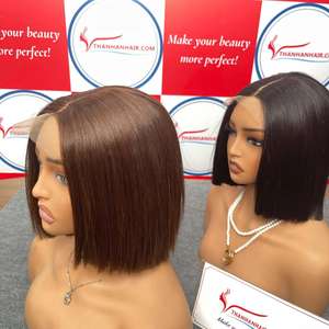 Perruque super vente extension de cheveux vietnamiens fermeture à lacet perruque prix de gros pas de perte beaucoup de couleurs prêt à expédier trame de génie - Product Image 5