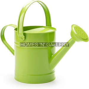 Green Garden Water Cans Galvanized Metal Watering Can for Indoor & Outdoor Watering Cans - Product Image 1