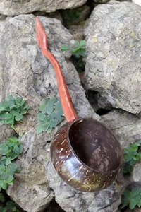 Cuchara de cáscara de coco tradicional-Apelación orgánica, hecha a mano de residuos VIET FARGIMEX - Product Image 5