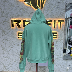 Conception personnalisée préfet coupe meilleur matériel fermeture éclair sweat à capuche bouffée imprimé fabriqué en usine à bas prix sweats à capuche pour hommes sweats à capuche - Product Image 5