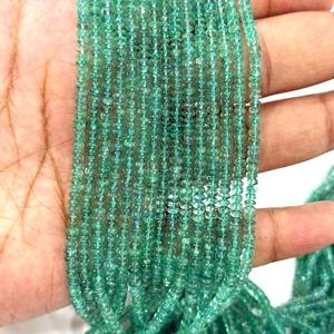 Perles rondes lisses en émeraude de Zambie naturelle 3-5mm perles de pierres précieuses simples émeraude de qualité authentique pour la fabrication de bijoux prix en gros - Product Image 6