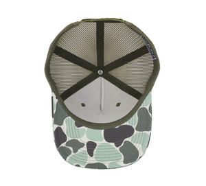 Vintage Ducks Camo Sage and Charcoal 5 Panel Trucker Hat Personalización de alta calidad al por mayor Gorra deportiva promocional Sombrilla Ha - Product Image 5