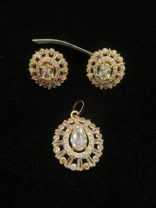 Juego de Collar y Aretes Étnicos con Flores, Chapados en Oro y Aleación de Cobre, para Mujer, para Bodas, Marca TISHYA - Product Image 4