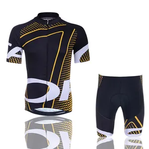 Ropa de ciclismo personalizada, uniforme de bicicleta colorido, ropa de bicicleta para hombres, conjunto de camisetas de Ciclismo de manga corta - Product Image 3