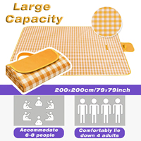 Feistel Nouvelle Couverture de Pique-Nique et Barbecue Pliable Légère en Oxford/EVA Imperméable 4 Saisons pour Camping en Plein Air