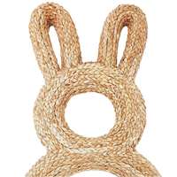 Couronne de lapin en jonc de mer tissée à la main, prix bon marché, décoration de la maison de pâques, vente en gros du Vietnam