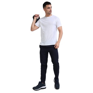 T-shirt d'entraînement pour homme 100% coton 210 g/m² coupe ajustée manches courtes col rond extensible respirant séchage rapide imprimé sérigraphié - Product Image 4
