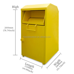 工厂供应大型定制设计捐赠滴箱防水回收收集箱服装社区慈善 - Product Image 6