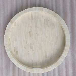 STYLE BONE INLAY <b>TRAY</b> Handmade Serving <b>Tray</b> Luxury Bone Inlay Ramadan <b>Breakfast</b> Food Fruit Coffee Tea Decorative <b>Tray</b> at low - Product Image 6