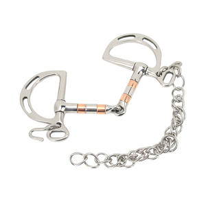 Accesorio de broca de caballo personalizado broca de filete de anillo D ecuestre con cadena para boca de caballo de 125mm - Product Image 4