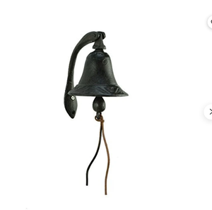 Campana Náutica Decorativa Vintage Hecha a Mano, Personalizada y de Alta Calidad, con Ancla Colgante - Product Image 1