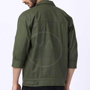 Chaqueta vaquera para hombre al mejor precio, chaqueta vaquera teñida lisa, chaqueta vaquera de color personalizada cómoda, chaqueta de invierno a la venta - Product Image 4