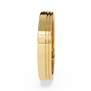 Anillos de Boda Minimalistas de Diamantes para Parejas, Oro de 14K, Anillos Personalizados a Juego, Diamantes Naturales de 0.10 Quilates, Certificados por IGI, Anillos de Compromiso - Product Image 6