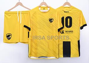 Uniforme de Fútbol Personalizado, Conjunto de Camiseta y Pantalones Cortos de Fútbol, Material de Poliéster de Alta Calidad, Opción de Logotipo Personalizado, IRSA SPORTS IS-101 - Product Image 4