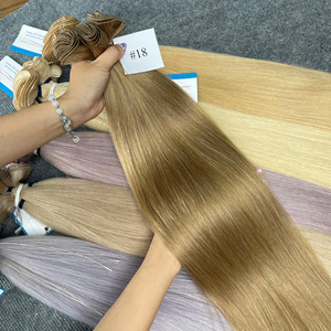 Extensiones de Cabello Humano Vietnamita Natural de Primera Calidad, Estilo de Trama Cosida a Mano, Precio al por Mayor de la Más Alta Calidad, Todos los Colores - Product Image 5