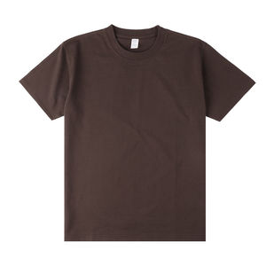 Camiseta deportiva extra grande para hombre, 100% algodón, lona de alta calidad, color sólido liso, suministro ODM - Product Image 1