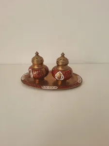 Gold Plated Durable Spice Jar <b>Herb</b> Spice Tools Latest Salt and Pepper Shaker Stainless Steel Salt & Pepper Shaker <b>for</b> Kitchen - Product Image 2