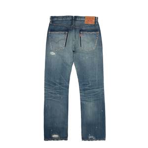 Pantalon en <span class=keywords><strong>jean</strong></span> vintage pour homme Comme Des Garçons JUNYA X pour Levi's, 100 % coton, patchwork, coupe droite, tricoté, coloré, foncé, hiver - Product Image 2