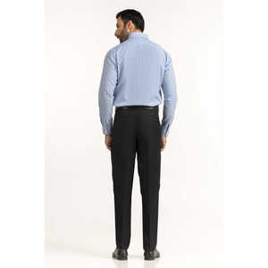Chemises habillées modernes anti-plis pour hommes FS-STR25-253 en popeline rayée décontractée, tailles XL et 3XL pour le printemps - Product Image 1