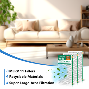 Filtro de Aire Acondicionado SUIXINEYI Premium MERV 11, Filtro de Aire Rectangular para Horno de 14x25x1 Pulgadas, Reduce Alérgenos, Polvo y Pelusa de Mascotas - Product Image 6