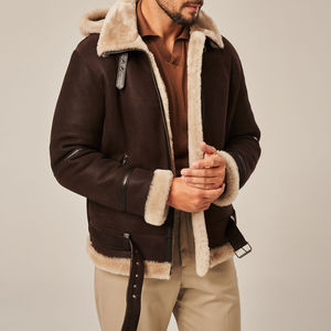 Veste en cuir pour homme entièrement personnalisée, prix de gros, imperméable, coupe-vent, collection d'hiver, style streetwear, coton - Product Image 1