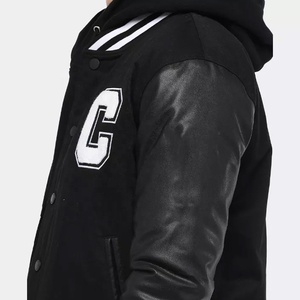 Parches personalizados Hombres Bomber Chaqueta de béisbol Letterman Chaquetas con logotipo bordado - Product Image 6