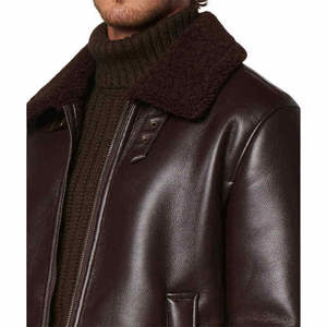 Nouvelle Veste en Cuir Design 2026, Col Rabattu Épais, Confortable pour l'Hiver, Services OEM, Conception Personnalisée de Haute Qualité - Product Image 3