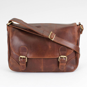 Vintage Brown PU Leather Crossbody <b>Briefcase</b> Casual Durable Messenger Bag <b>for</b> Office Travel and Business - Product Image 2